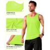 imageTACVASEN Mens Tank Top Cotton Moisture Wicking Muscle Shirt Summer Sleeveless Shirts Gym Workout Tank13neon Green