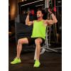 imageTACVASEN Mens Tank Top Cotton Moisture Wicking Muscle Shirt Summer Sleeveless Shirts Gym Workout Tank13neon Green