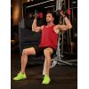 imageTACVASEN Mens Tank Top Cotton Moisture Wicking Muscle Shirt Summer Sleeveless Shirts Gym Workout Tank15tomato Red