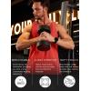 imageTACVASEN Mens Tank Top Cotton Moisture Wicking Muscle Shirt Summer Sleeveless Shirts Gym Workout Tank15tomato Red