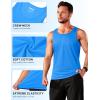 imageTACVASEN Mens Tank Top Cotton Moisture Wicking Muscle Shirt Summer Sleeveless Shirts Gym Workout Tank16azure Blue