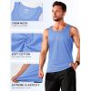 imageTACVASEN Mens Tank Top Cotton Moisture Wicking Muscle Shirt Summer Sleeveless Shirts Gym Workout Tank22light Blue Hemp