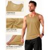 imageTACVASEN Mens Tank Top Cotton Moisture Wicking Muscle Shirt Summer Sleeveless Shirts Gym Workout Tank25earth Yellow Hemp