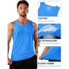 imageTACVASEN Mens Workout Tank Tops Sleeveless UPF 50 Summer Sun Shirts Quick Dry for Running Swim Gym BeachAzure