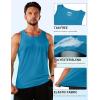 imageTACVASEN Mens Workout Tank Tops Sleeveless UPF 50 Summer Sun Shirts Quick Dry for Running Swim Gym BeachBlue Green