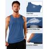 imageTACVASEN Mens Workout Tank Tops Sleeveless UPF 50 Summer Sun Shirts Quick Dry for Running Swim Gym BeachBlue Grey
