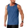 imageTACVASEN Mens Workout Tank Tops Sleeveless UPF 50 Summer Sun Shirts Quick Dry for Running Swim Gym BeachBlue Grey