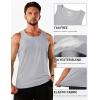 imageTACVASEN Mens Workout Tank Tops Sleeveless UPF 50 Summer Sun Shirts Quick Dry for Running Swim Gym BeachLight Grey