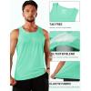 imageTACVASEN Mens Workout Tank Tops Sleeveless UPF 50 Summer Sun Shirts Quick Dry for Running Swim Gym BeachMint Green