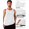 imageTACVASEN Mens Workout Tank Tops Sleeveless UPF 50 Summer Sun Shirts Quick Dry for Running Swim Gym BeachWhite