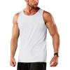 imageTACVASEN Mens Workout Tank Tops Sleeveless UPF 50 Summer Sun Shirts Quick Dry for Running Swim Gym BeachWhite
