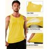 imageTACVASEN Mens Workout Tank Tops Sleeveless UPF 50 Summer Sun Shirts Quick Dry for Running Swim Gym BeachYellow