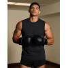 imageTACVASEN Tank Top for Men Moisture Wicking Cotton Sleeveless Shirts Muscle Gym Workout Causal Summer Tank Tops01 Black