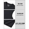 imageTACVASEN Tank Top for Men Moisture Wicking Cotton Sleeveless Shirts Muscle Gym Workout Causal Summer Tank Tops01 Black