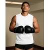 imageTACVASEN Tank Top for Men Moisture Wicking Cotton Sleeveless Shirts Muscle Gym Workout Causal Summer Tank Tops02 White