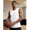 imageTACVASEN Tank Top for Men Moisture Wicking Cotton Sleeveless Shirts Muscle Gym Workout Causal Summer Tank Tops02 White