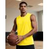 imageTACVASEN Tank Top for Men Moisture Wicking Cotton Sleeveless Shirts Muscle Gym Workout Causal Summer Tank Tops03 Yellow