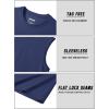 imageTACVASEN Tank Top for Men Moisture Wicking Cotton Sleeveless Shirts Muscle Gym Workout Causal Summer Tank Tops04 Navy Blue