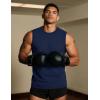 imageTACVASEN Tank Top for Men Moisture Wicking Cotton Sleeveless Shirts Muscle Gym Workout Causal Summer Tank Tops04 Navy Blue