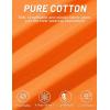 imageTACVASEN Tank Top for Men Moisture Wicking Cotton Sleeveless Shirts Muscle Gym Workout Causal Summer Tank Tops05 Orange
