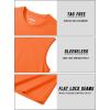 imageTACVASEN Tank Top for Men Moisture Wicking Cotton Sleeveless Shirts Muscle Gym Workout Causal Summer Tank Tops05 Orange