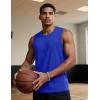 imageTACVASEN Tank Top for Men Moisture Wicking Cotton Sleeveless Shirts Muscle Gym Workout Causal Summer Tank Tops07 Color Blue