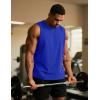 imageTACVASEN Tank Top for Men Moisture Wicking Cotton Sleeveless Shirts Muscle Gym Workout Causal Summer Tank Tops07 Color Blue