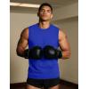 imageTACVASEN Tank Top for Men Moisture Wicking Cotton Sleeveless Shirts Muscle Gym Workout Causal Summer Tank Tops07 Color Blue