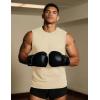 imageTACVASEN Tank Top for Men Moisture Wicking Cotton Sleeveless Shirts Muscle Gym Workout Causal Summer Tank Tops09 Light Apricot
