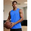 imageTACVASEN Tank Top for Men Moisture Wicking Cotton Sleeveless Shirts Muscle Gym Workout Causal Summer Tank Tops11 Azure