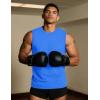 imageTACVASEN Tank Top for Men Moisture Wicking Cotton Sleeveless Shirts Muscle Gym Workout Causal Summer Tank Tops11 Azure