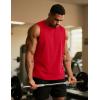 imageTACVASEN Tank Top for Men Moisture Wicking Cotton Sleeveless Shirts Muscle Gym Workout Causal Summer Tank Tops12 Tomato Red