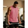 imageTACVASEN Tank Top for Men Moisture Wicking Cotton Sleeveless Shirts Muscle Gym Workout Causal Summer Tank Tops14 Gray Pink