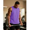 imageTACVASEN Tank Top for Men Moisture Wicking Cotton Sleeveless Shirts Muscle Gym Workout Causal Summer Tank Tops15 Light Purple
