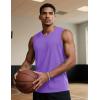 imageTACVASEN Tank Top for Men Moisture Wicking Cotton Sleeveless Shirts Muscle Gym Workout Causal Summer Tank Tops15 Light Purple