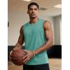 imageTACVASEN Tank Top for Men Moisture Wicking Cotton Sleeveless Shirts Muscle Gym Workout Causal Summer Tank Tops16 Grey Green