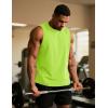 imageTACVASEN Tank Top for Men Moisture Wicking Cotton Sleeveless Shirts Muscle Gym Workout Causal Summer Tank Tops17 Neon Green