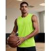 imageTACVASEN Tank Top for Men Moisture Wicking Cotton Sleeveless Shirts Muscle Gym Workout Causal Summer Tank Tops17 Neon Green