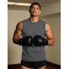 imageTACVASEN Tank Top for Men Moisture Wicking Cotton Sleeveless Shirts Muscle Gym Workout Causal Summer Tank Tops18 Dark Grey