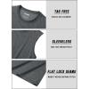 imageTACVASEN Tank Top for Men Moisture Wicking Cotton Sleeveless Shirts Muscle Gym Workout Causal Summer Tank Tops18 Dark Grey