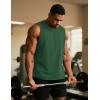 imageTACVASEN Tank Top for Men Moisture Wicking Cotton Sleeveless Shirts Muscle Gym Workout Causal Summer Tank Tops20 Dark Green