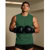 imageTACVASEN Tank Top for Men Moisture Wicking Cotton Sleeveless Shirts Muscle Gym Workout Causal Summer Tank Tops20 Dark Green