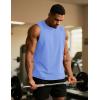 imageTACVASEN Tank Top for Men Moisture Wicking Cotton Sleeveless Shirts Muscle Gym Workout Causal Summer Tank Tops21 Light Blue
