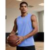 imageTACVASEN Tank Top for Men Moisture Wicking Cotton Sleeveless Shirts Muscle Gym Workout Causal Summer Tank Tops21 Light Blue