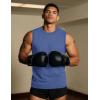 imageTACVASEN Tank Top for Men Moisture Wicking Cotton Sleeveless Shirts Muscle Gym Workout Causal Summer Tank Tops22 Grey Blue