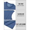 imageTACVASEN Tank Top for Men Moisture Wicking Cotton Sleeveless Shirts Muscle Gym Workout Causal Summer Tank Tops22 Grey Blue
