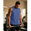 imageTACVASEN Tank Top for Men Moisture Wicking Cotton Sleeveless Shirts Muscle Gym Workout Causal Summer Tank Tops22 Grey Blue