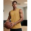 imageTACVASEN Tank Top for Men Moisture Wicking Cotton Sleeveless Shirts Muscle Gym Workout Causal Summer Tank Tops24 Earthy Yellow
