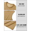 imageTACVASEN Tank Top for Men Moisture Wicking Cotton Sleeveless Shirts Muscle Gym Workout Causal Summer Tank Tops24 Earthy Yellow