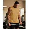imageTACVASEN Tank Top for Men Moisture Wicking Cotton Sleeveless Shirts Muscle Gym Workout Causal Summer Tank Tops24 Earthy Yellow